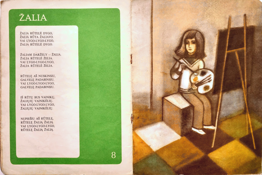 Kostas Kubilinskas. Dail.  Sigutė Valiuvienė. Mano spalvos. Vaga, 1976.